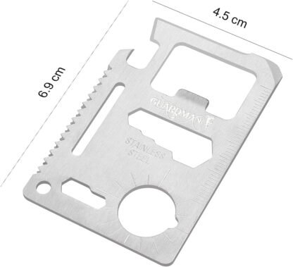 11-in-1 Credit Card Sized Survival Multi-tool - Image 3