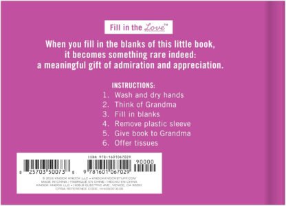 What I Love About Grandma Fill-In Book - Image 2