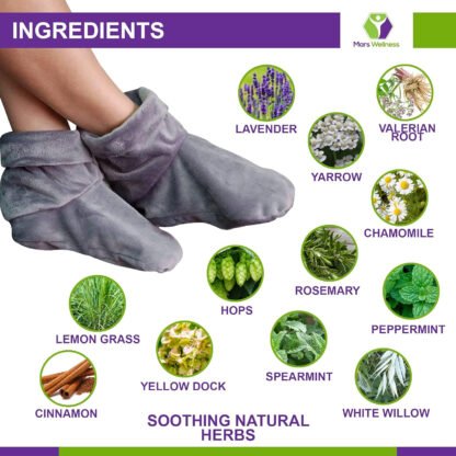 Microwaveable Heated Foot Booties - Image 4