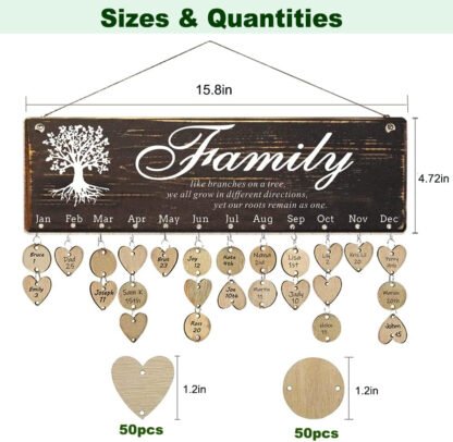 Personalized Family Birthday Calendar - Image 6