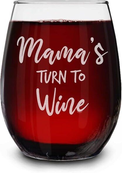 Custom Grandma’s Turn to Wine Funny Glass