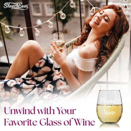 Custom Grandma’s Turn to Wine Funny Glass - Image 6