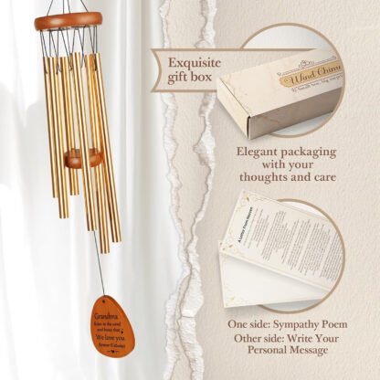 Personalized Grandma’s Reasons to Bee Happy Windchime - Image 7