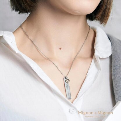 Personalized Birthstone Necklace - Image 4