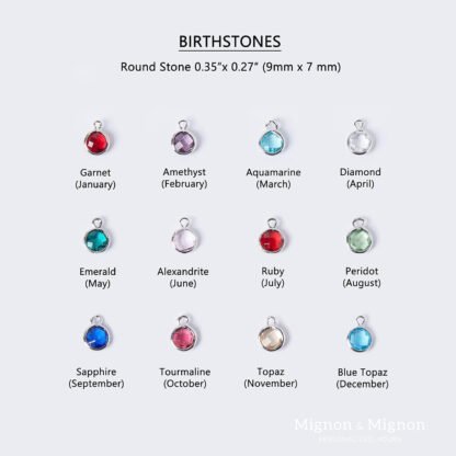 Personalized Birthstone Necklace - Image 7