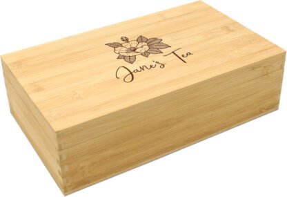 Personalized Tea Organizer Box