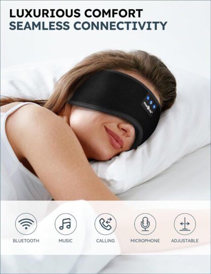 Sleep Headphones and Eye Mask - Image 2