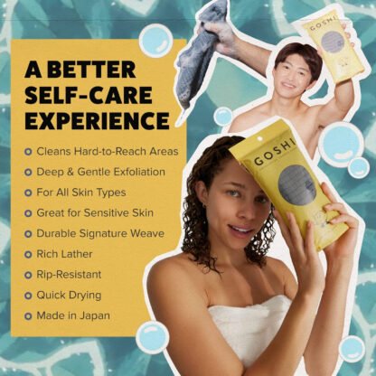 Goshi Exfoliating Shower Towel - Image 3