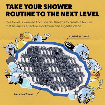 Goshi Exfoliating Shower Towel - Image 5