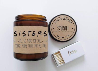 Personalized “Friends” Sister Candle - Image 8