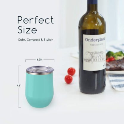 Stainless Steel Stemless Wine Glass Tumbler - Image 5