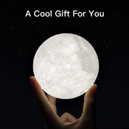 Rechargeable 3D Moon Lamp - Image 6