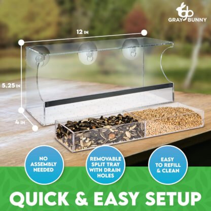 Clear Window Bird Feeder - Image 5