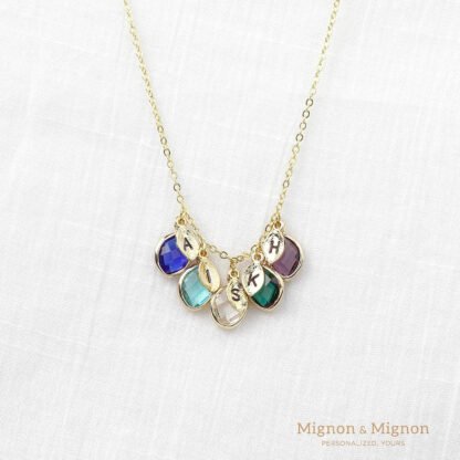 Personalized Birthstone Necklace - Image 4