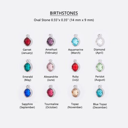 Personalized Birthstone Necklace - Image 7