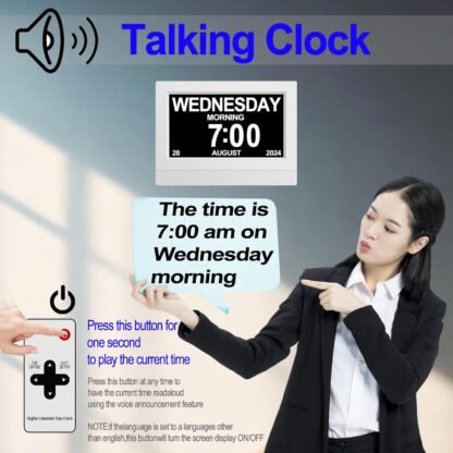 Extra Large Digital Calendar/Clock - Image 3
