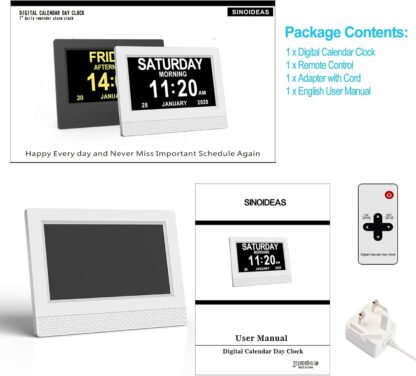 Extra Large Digital Calendar/Clock - Image 7