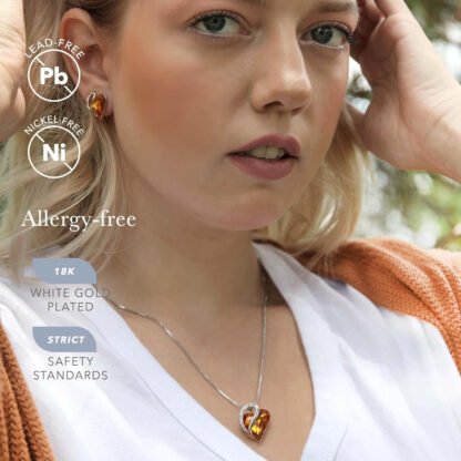 Infinity Love Birthstone Heart Pendant - Image 2