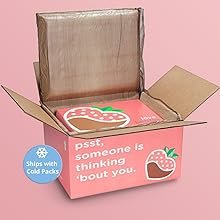 Love Berries Box in Shipper with Pink Background Generic Image