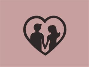 icon showing a couple in a heart