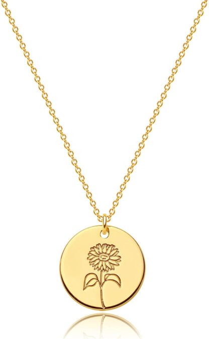 Personalized Flower Necklace
