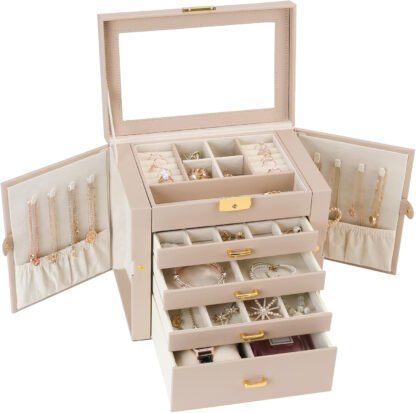 Personalized Three Tier Jewelry Box