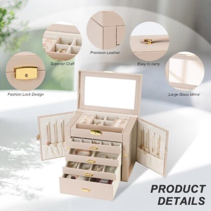Personalized Three Tier Jewelry Box - Image 4