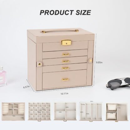Personalized Three Tier Jewelry Box - Image 7