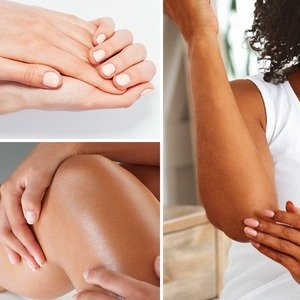 People applying Neutrogena Sesame Body Oil to moisturize extra dry skin
