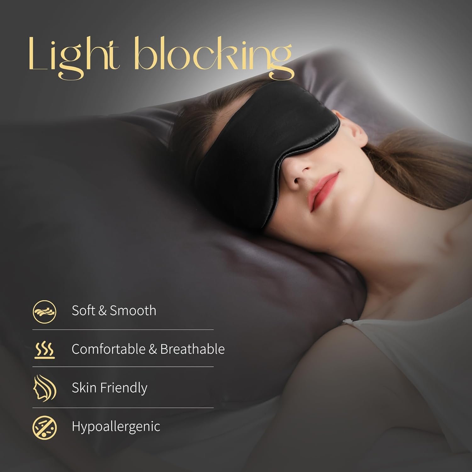 100% Silk Eye Mask - Image 3