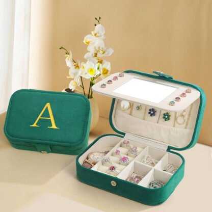 Personalized Travel Jewelry Case