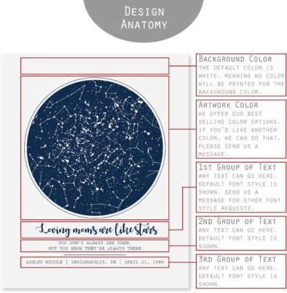 Personalized Star Map on Wood - Image 2