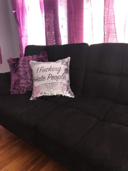 Hidden Message Sequin Pillow - Image 6