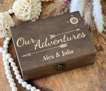 Personalized Wooden Keepsake Box - Image 2