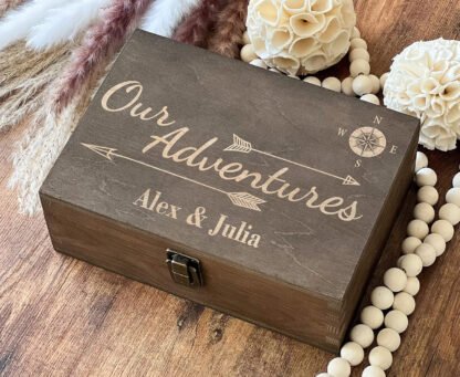 Personalized Wooden Keepsake Box - Image 3