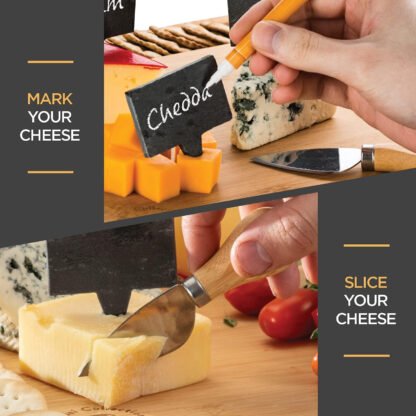 Premium Bamboo Cheese Board Set - Image 5