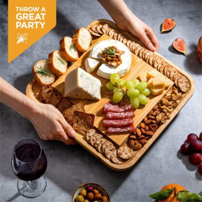 Premium Bamboo Cheese Board Set - Image 6