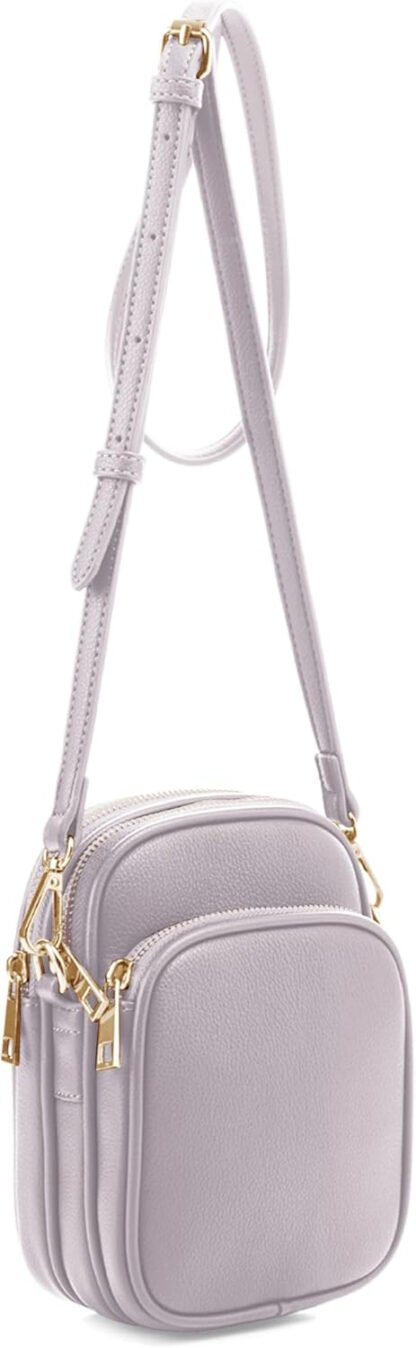 Triple Compartment Cellphone Crossbody Bag - Image 5