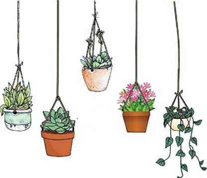 Illustrated Planter Hanger Stickers