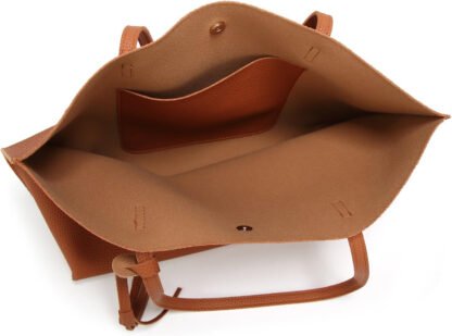 Monogrammed Leather Tote - Image 7