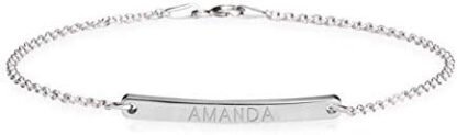 Personalized Skinny Bar Bracelet - Image 6
