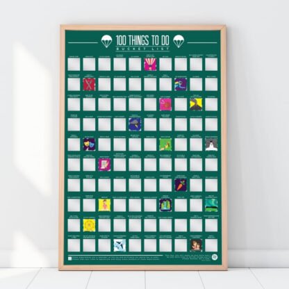 100 Things To Do Bucket List Scratch Off Poster - Image 2