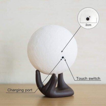 Rechargeable 3D Moon Lamp - Image 7