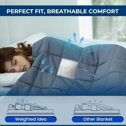 Weighted Cooling Blanket For Better Sleep - Image 3