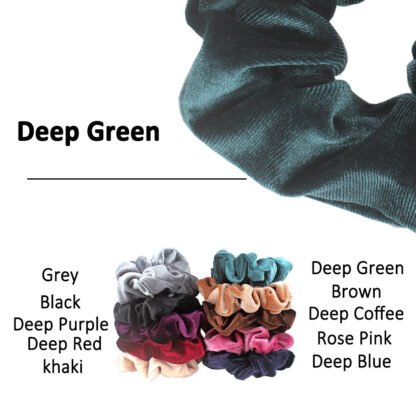 Velvet Ultra Soft Hair Scrunchies - Image 4