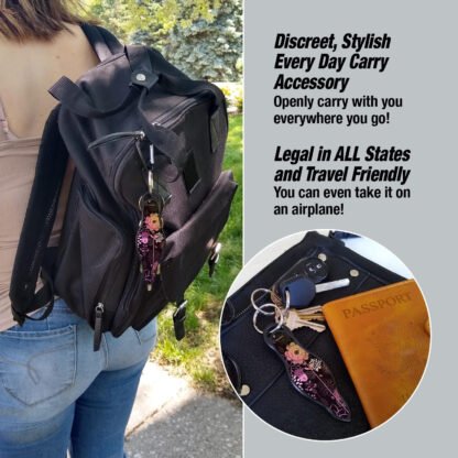 Floral Self-Defense Kubaton Keychain - Image 3