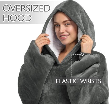 Oversized Hoodie Sweatshirt Blanket - Image 5