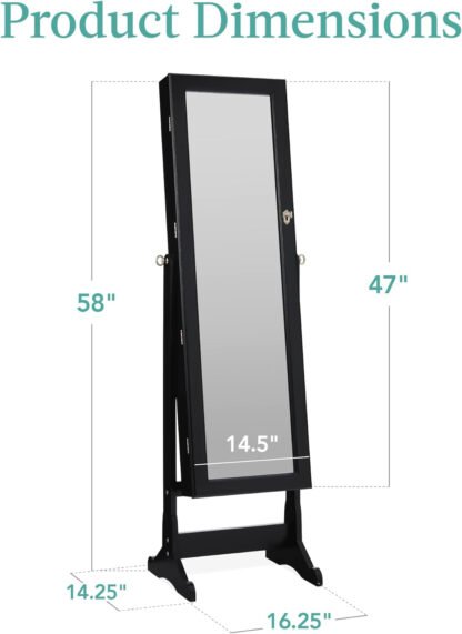 Jewelry Cabinet Mirror - Image 7