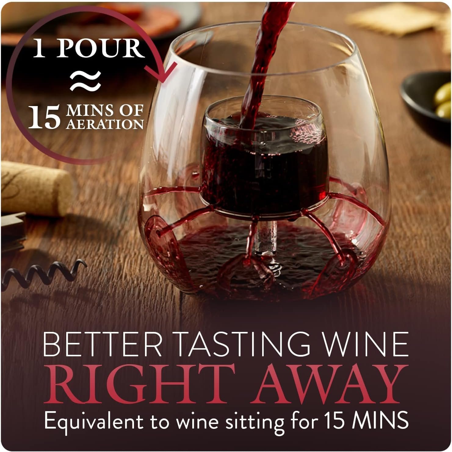 Stemless Aerating Wine Glasses - Image 4