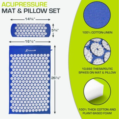 Acupressure Mat and Pillow Set - Image 2